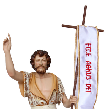 Statua San Giovanni Battista 41 cm in Resina