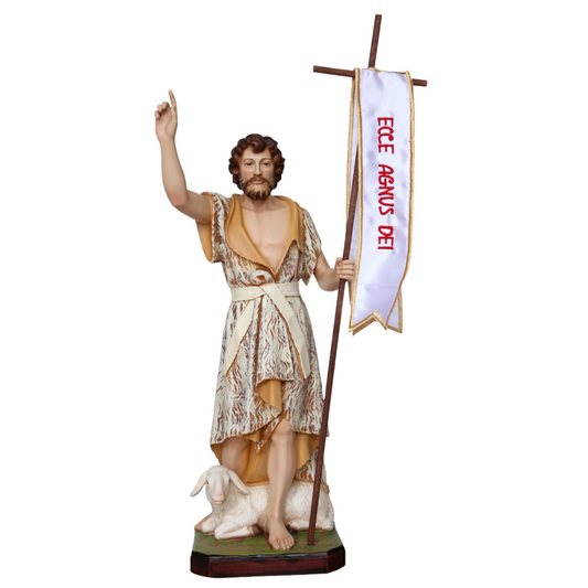 Statua San Giovanni Battista 41 cm in Resina