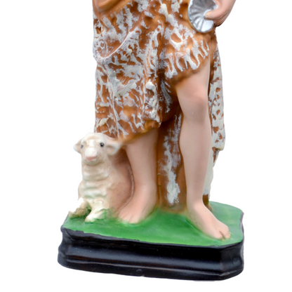 Statua San Giovanni Battista Adulto 30 cm in Resina Piena