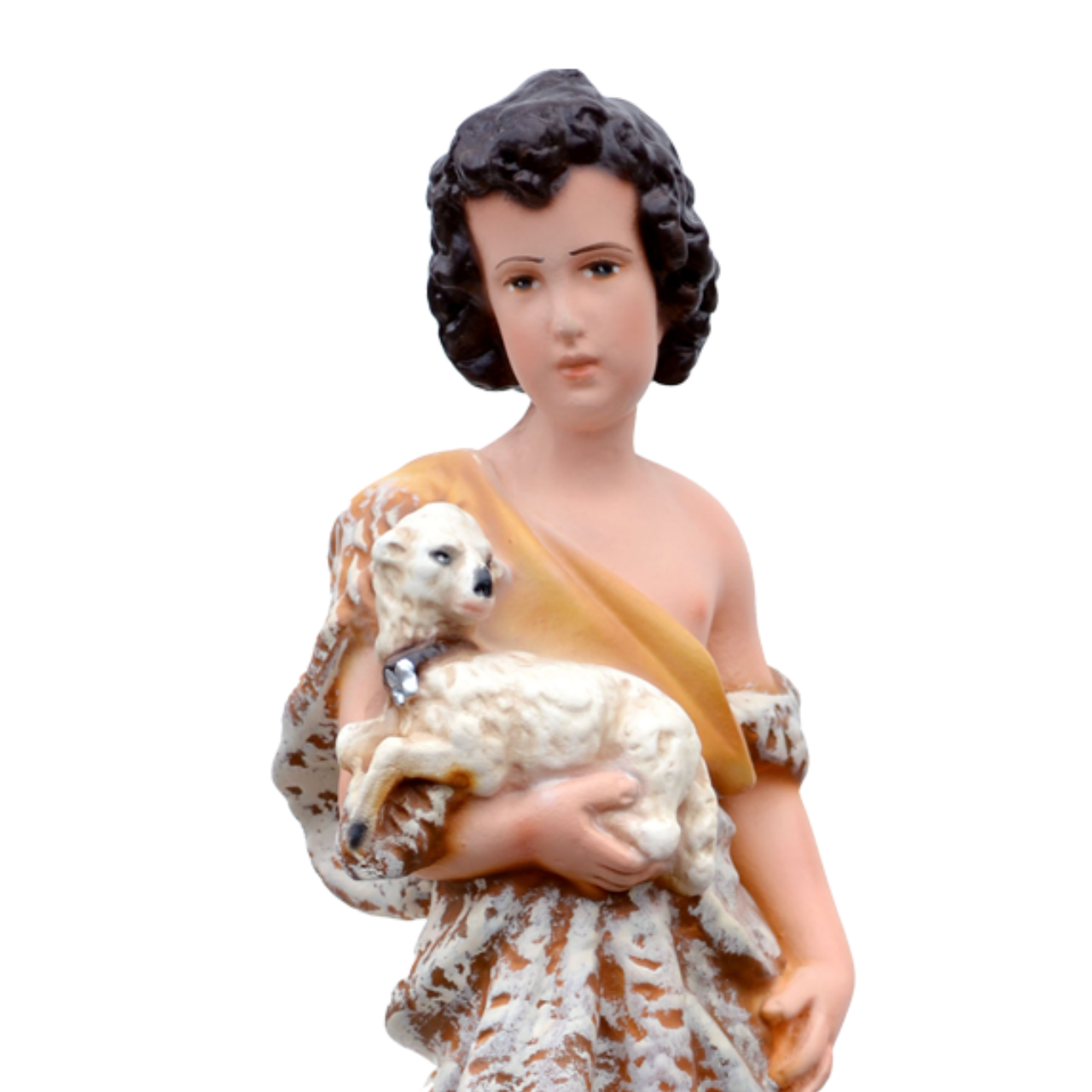 Statua San Giovanni Battista Bambino 30 cm in Resina Piena