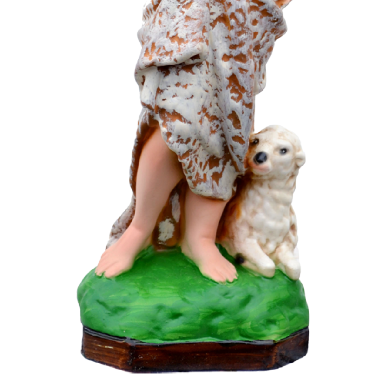 Statua San Giovanni Battista Bambino 30 cm in Resina Piena