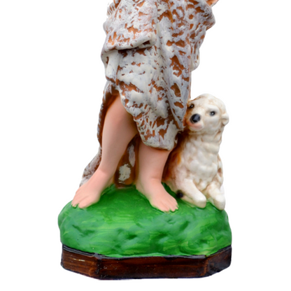 Statua San Giovanni Battista Bambino 30 cm in Resina Piena
