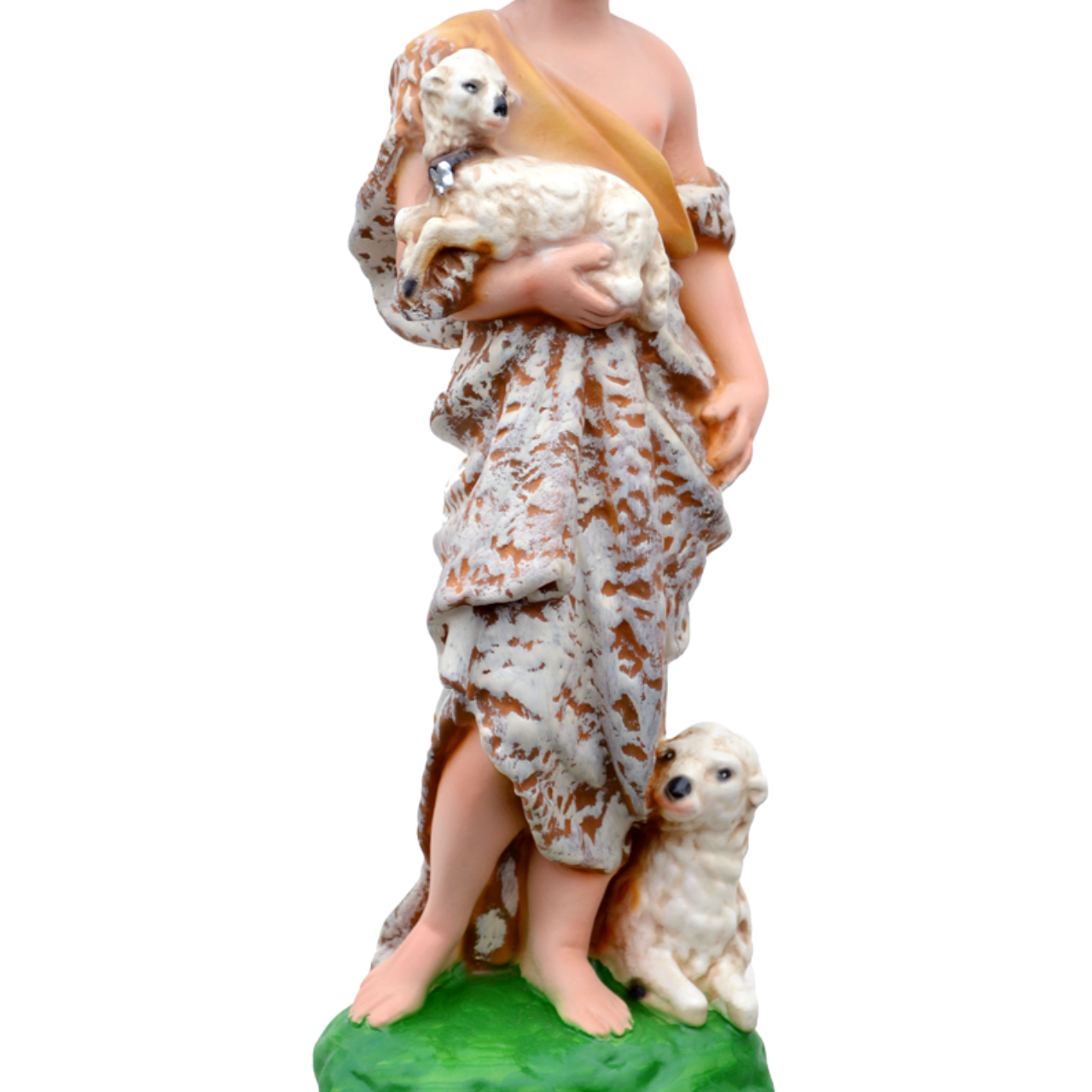 Statua San Giovanni Battista Bambino 30 cm in Resina Piena