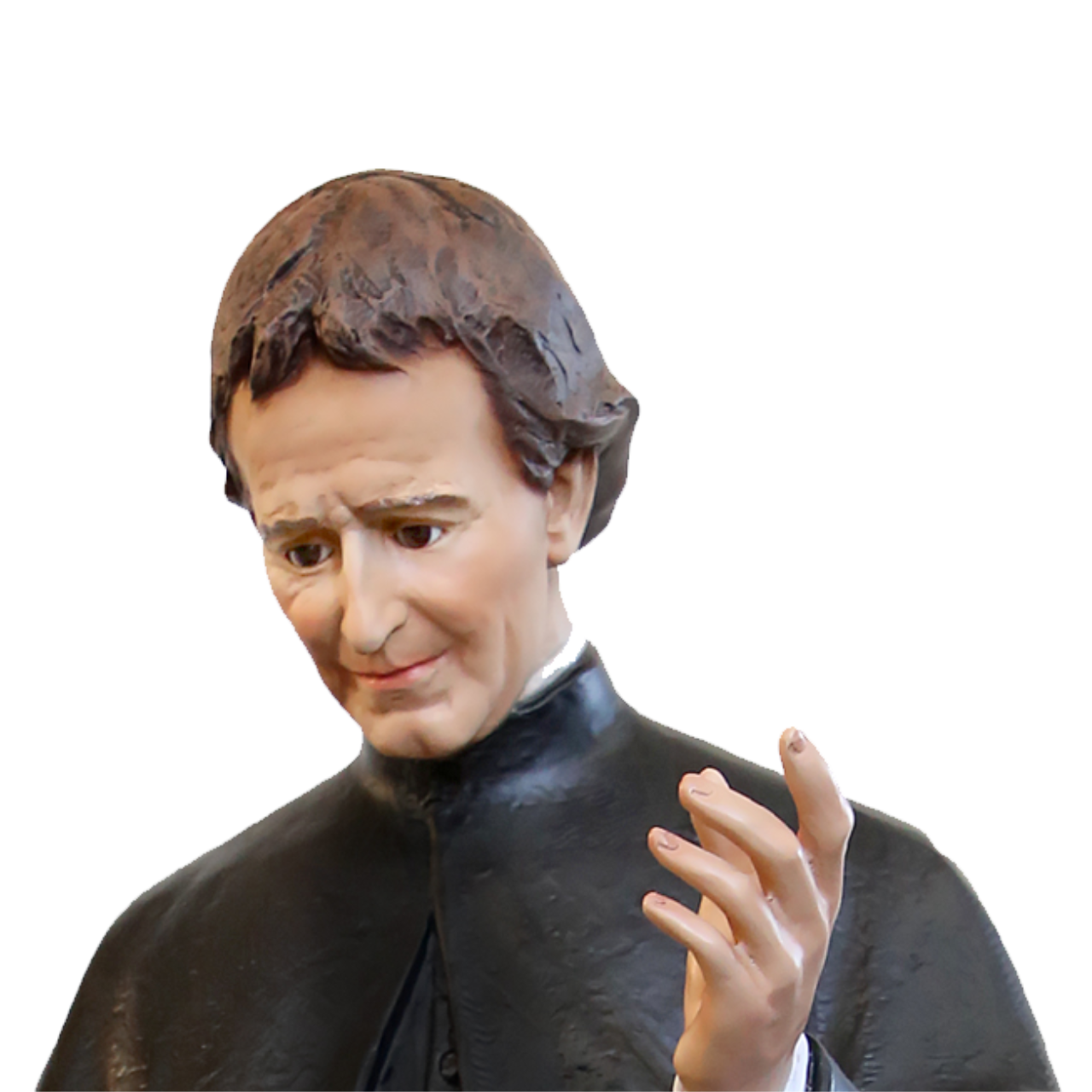 Statua San Giovanni Bosco con Domenico Savio 120 cm in Vetroresina