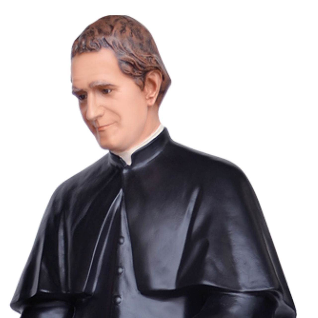 Statua San Giovanni Bosco con Domenico Savio 170 cm in Vetroresina