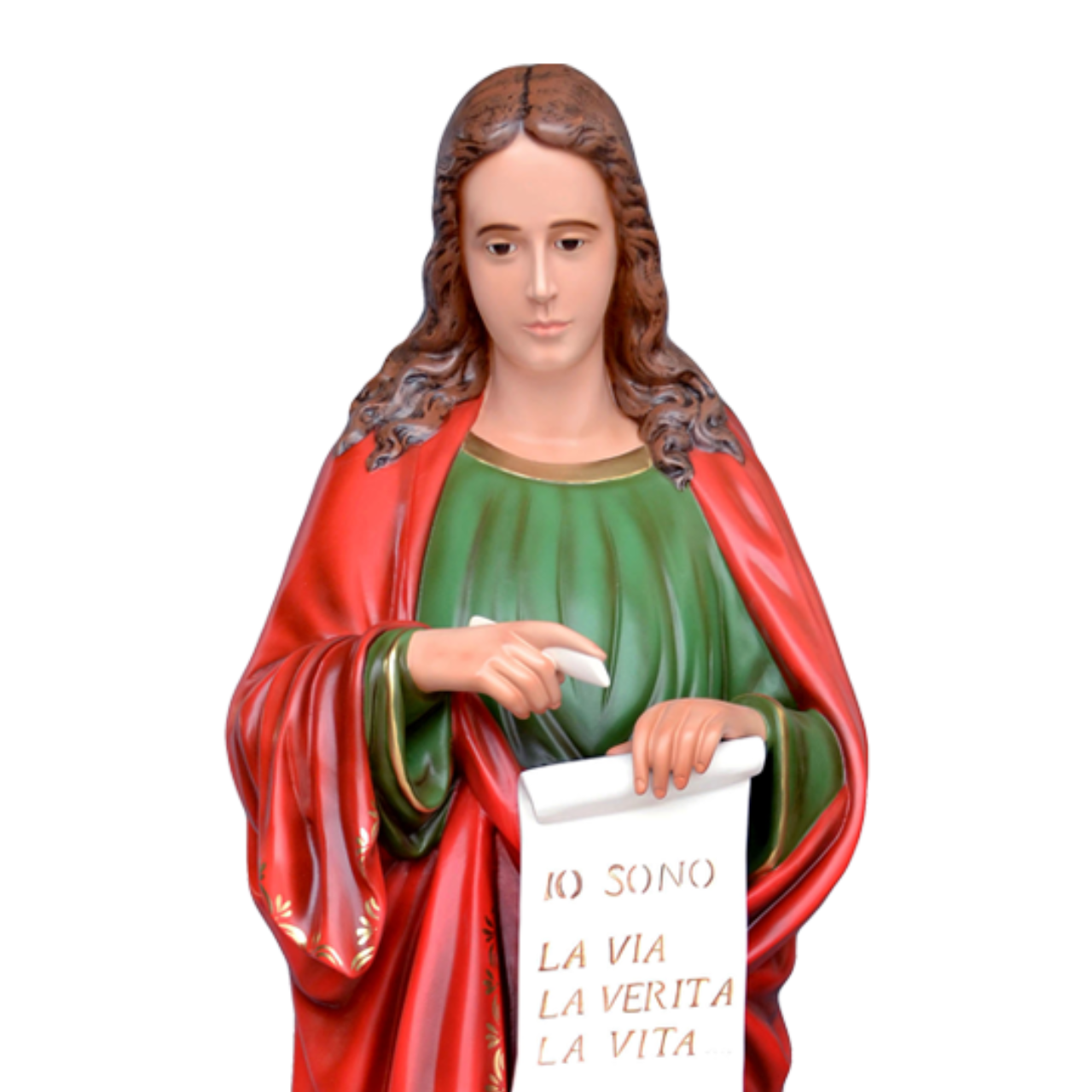 Statua San Giovanni Evangelista 155 cm in Vetroresina
