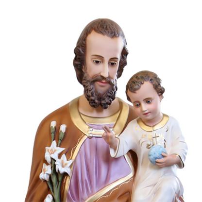 Statua San Giuseppe 160 cm in Vetroresina
