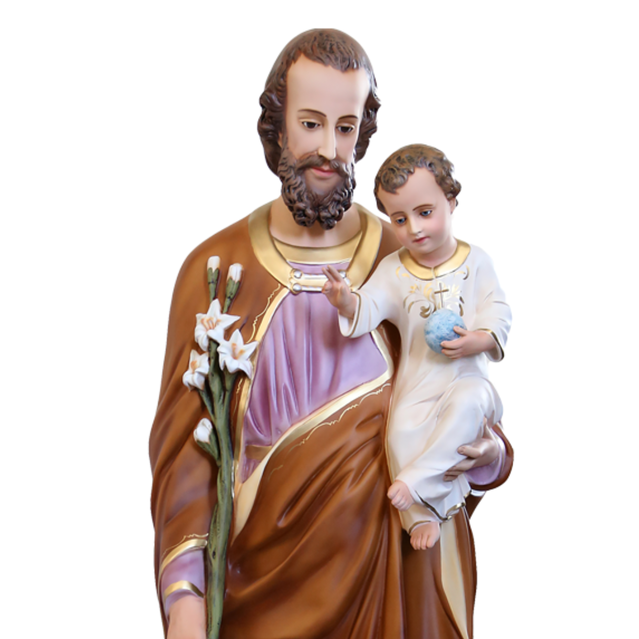 Statua San Giuseppe 160 cm in Vetroresina