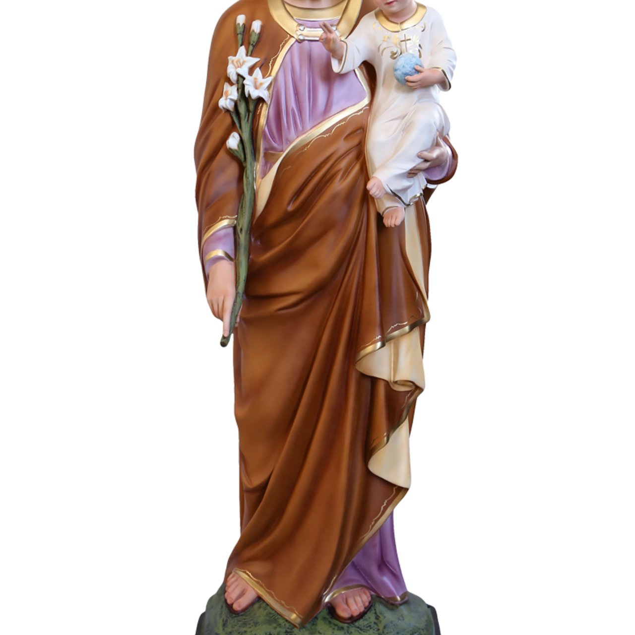 Statua San Giuseppe 160 cm in Vetroresina