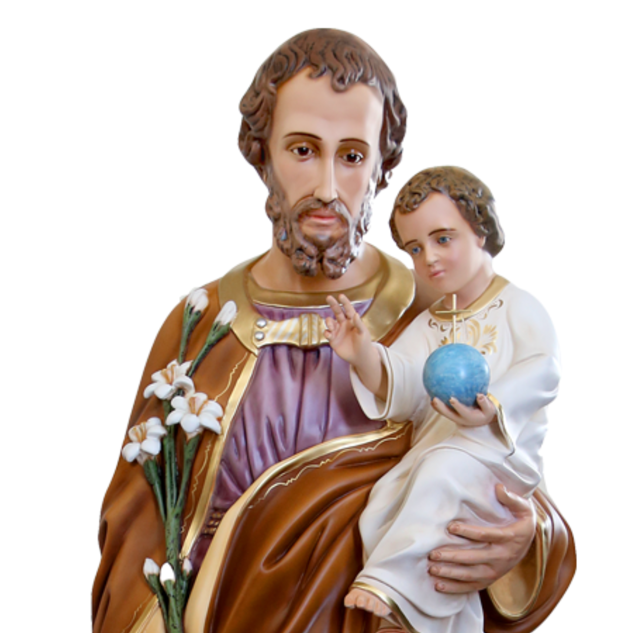 Statua San Giuseppe 180 cm in Vetroresina