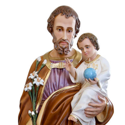Statua San Giuseppe 180 cm in Vetroresina