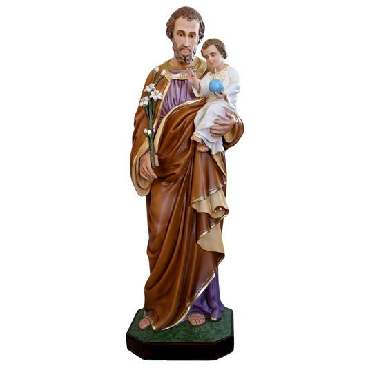 Statua San Giuseppe 180 cm in Vetroresina