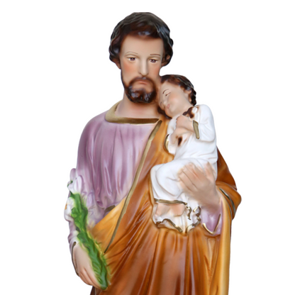 Statua San Giuseppe 30 cm in Resina Piena