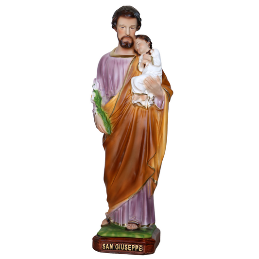 Statua San Giuseppe 30 cm in Resina Piena