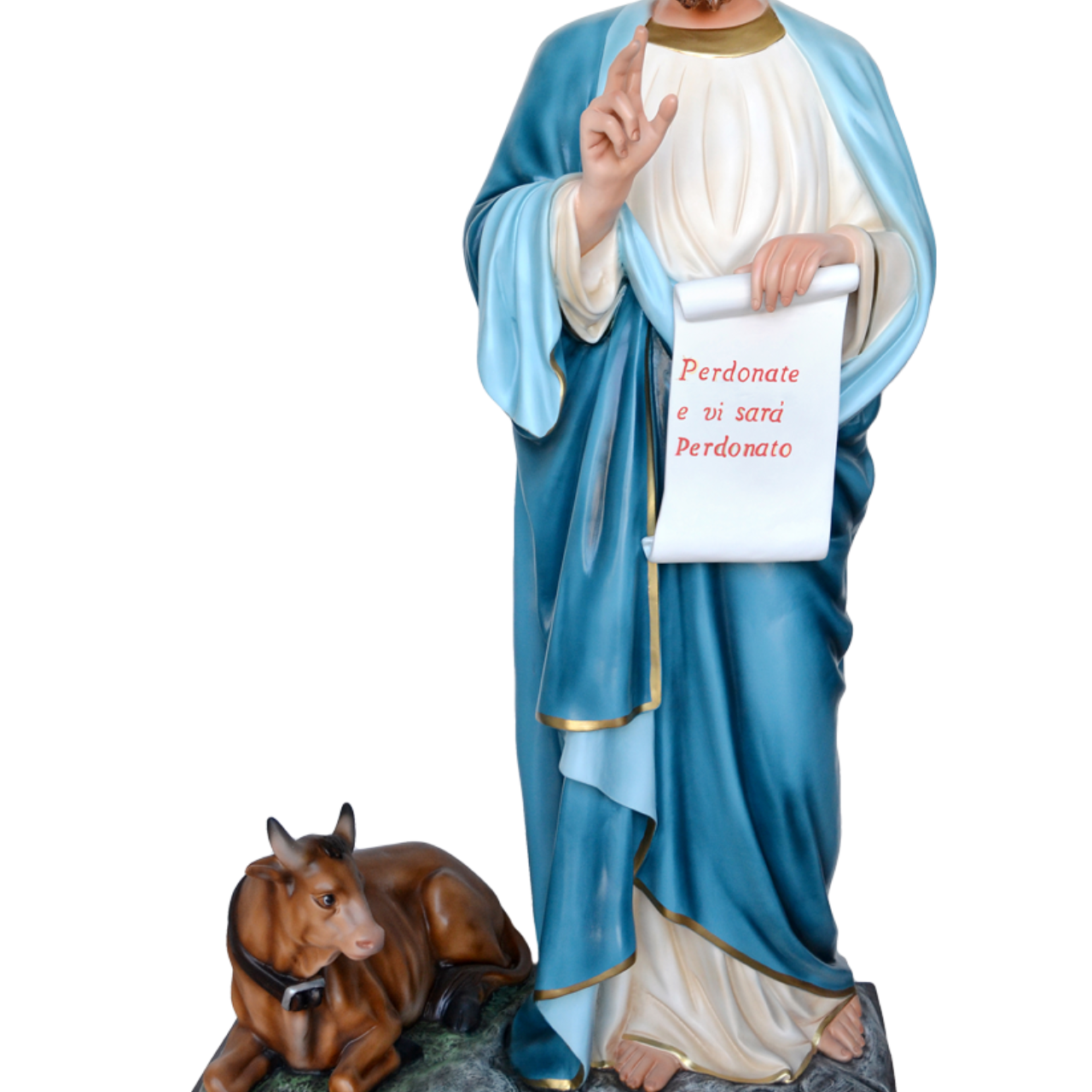 Statua San Luca Evangelista 160 cm in Vetroresina