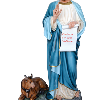 Statua San Luca Evangelista 160 cm in Vetroresina