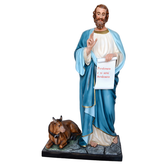 Statua San Luca Evangelista 160 cm in Vetroresina