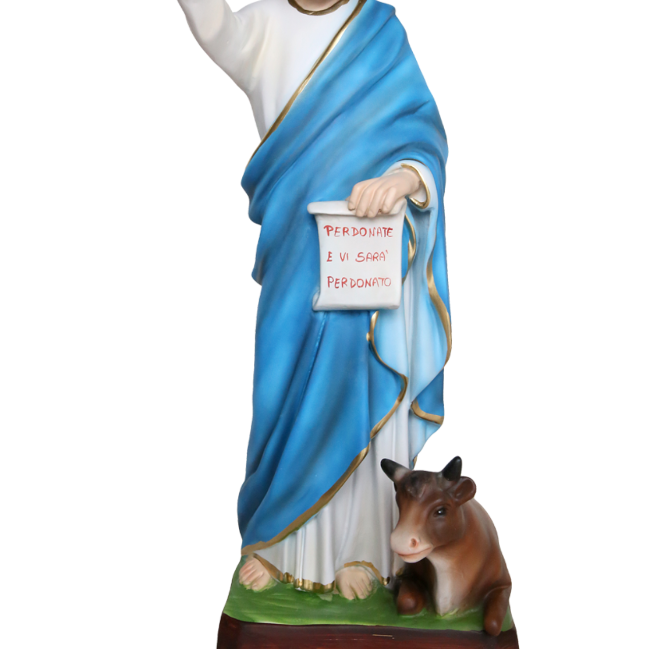 Statua San Luca Evangelista 40 cm in Resina