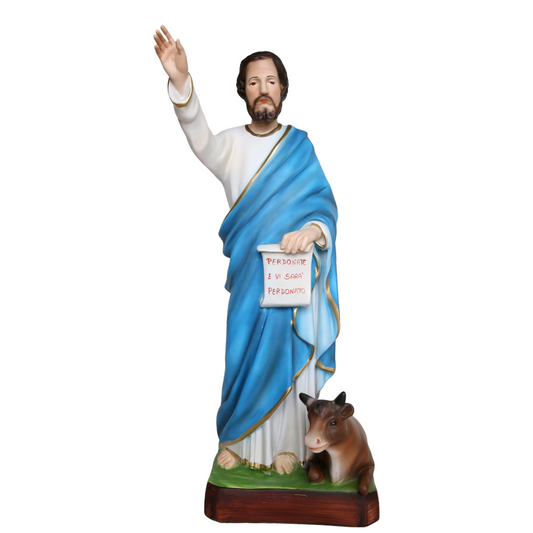Statua San Luca Evangelista 40 cm in Resina