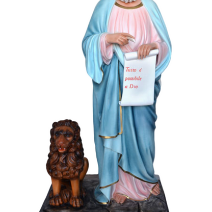 Statua San Marco Evangelista 160 cm in Vetroresina