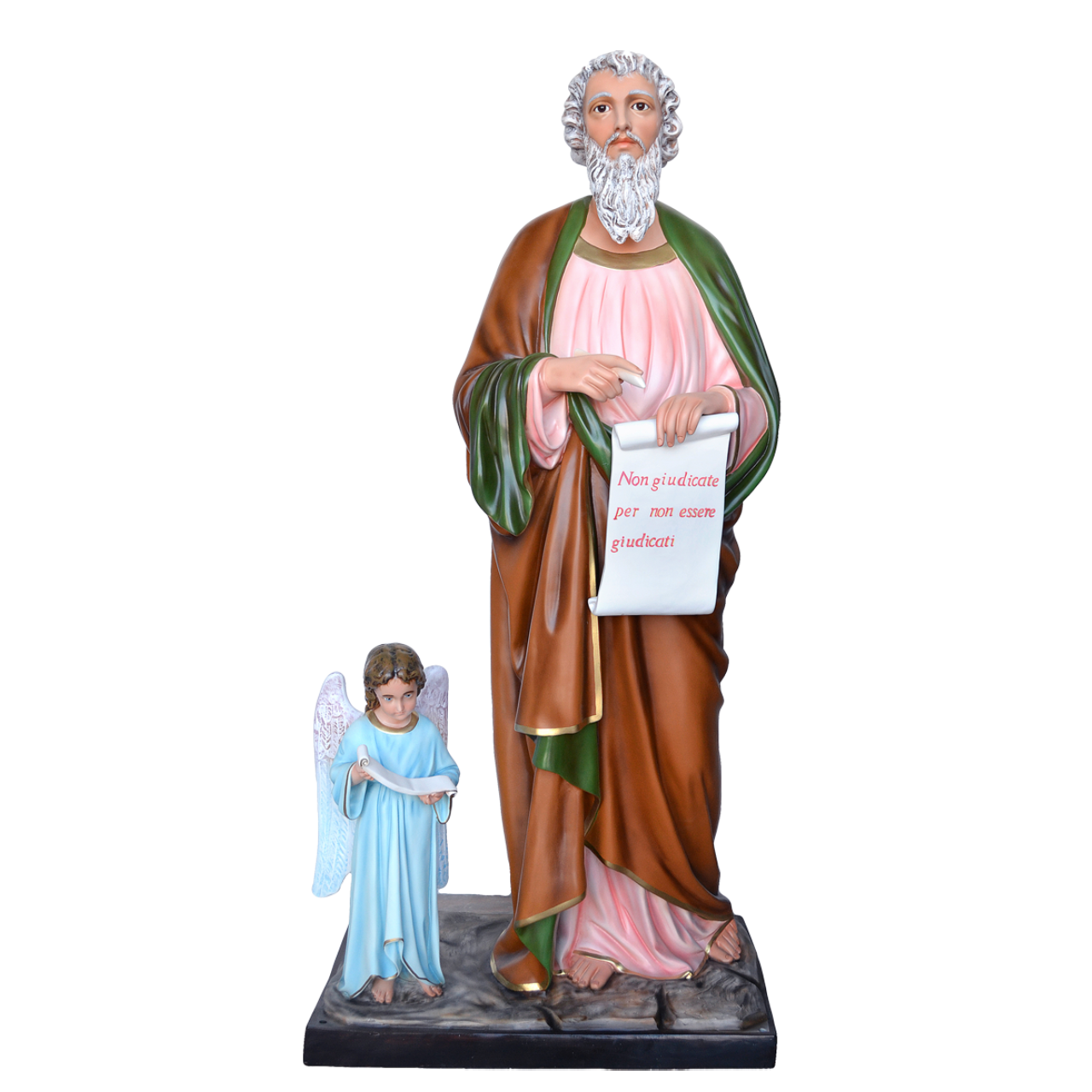 Statua San Matteo Evangelista 160 cm in Vetroresina