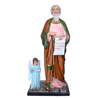 Statua San Matteo Evangelista 160 cm in Vetroresina