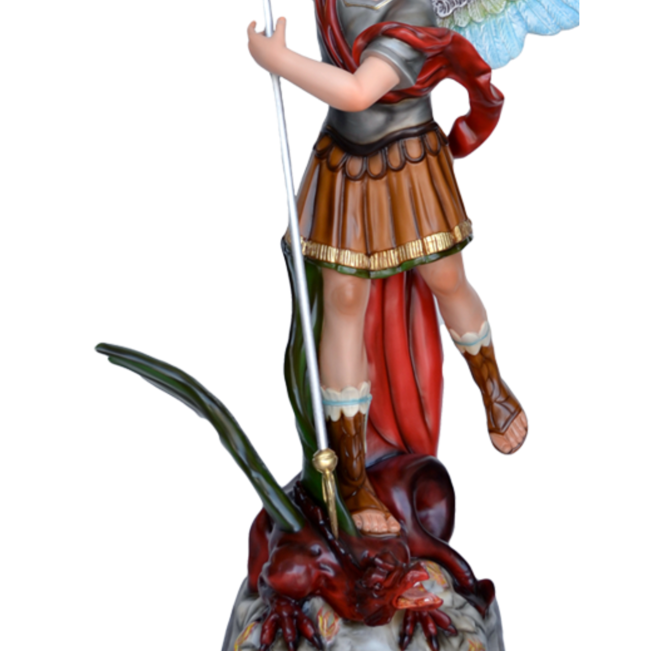 Statua San Michele Arcangelo 120 cm in Vetroresina