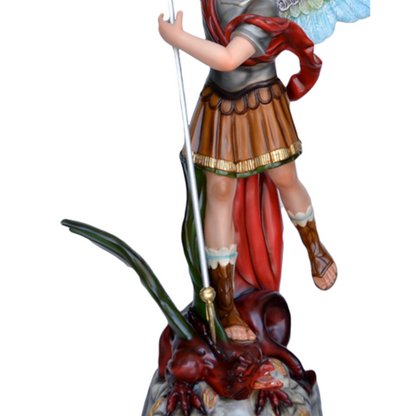 Statua San Michele Arcangelo 120 cm in Vetroresina