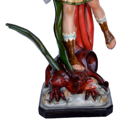 Statua San Michele Arcangelo con Spada e Scudo 120 cm in Vetroresina