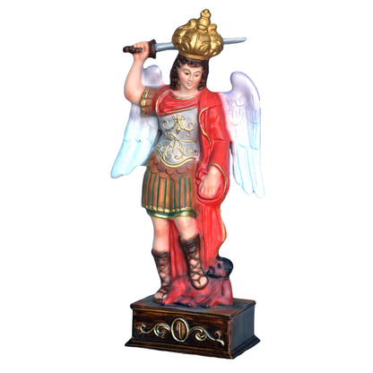 Statua San Michele Arcangelo 30 cm in Resina Piena