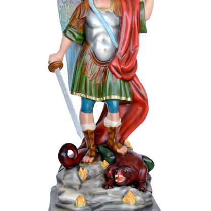 Statua San Michele Arcangelo 90 cm in Vetroresina