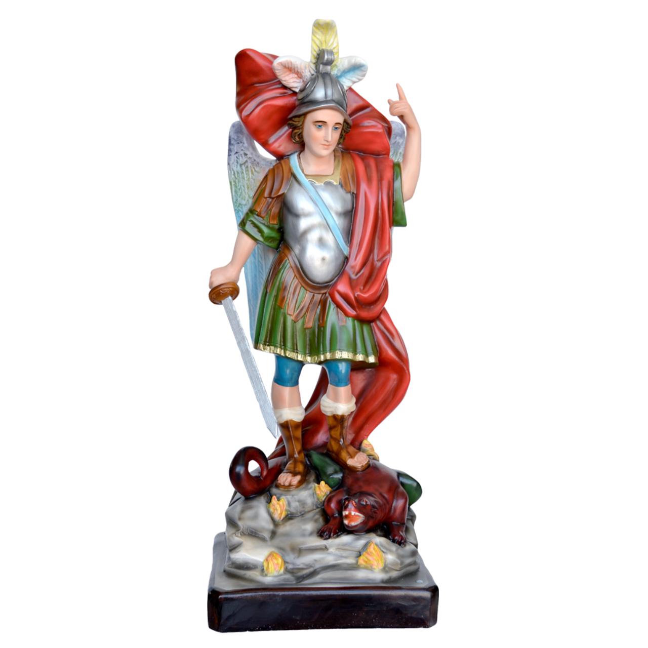 Statua San Michele Arcangelo 90 cm in Vetroresina