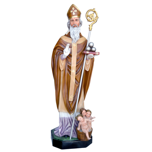 Statua San Nicola di Bari 170 cm in Vetroresina