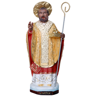 Statua San Nicola 25 cm in Resina Piena