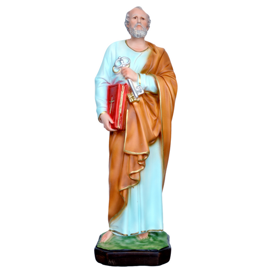 Statua San Pietro 30 cm in Resina Piena