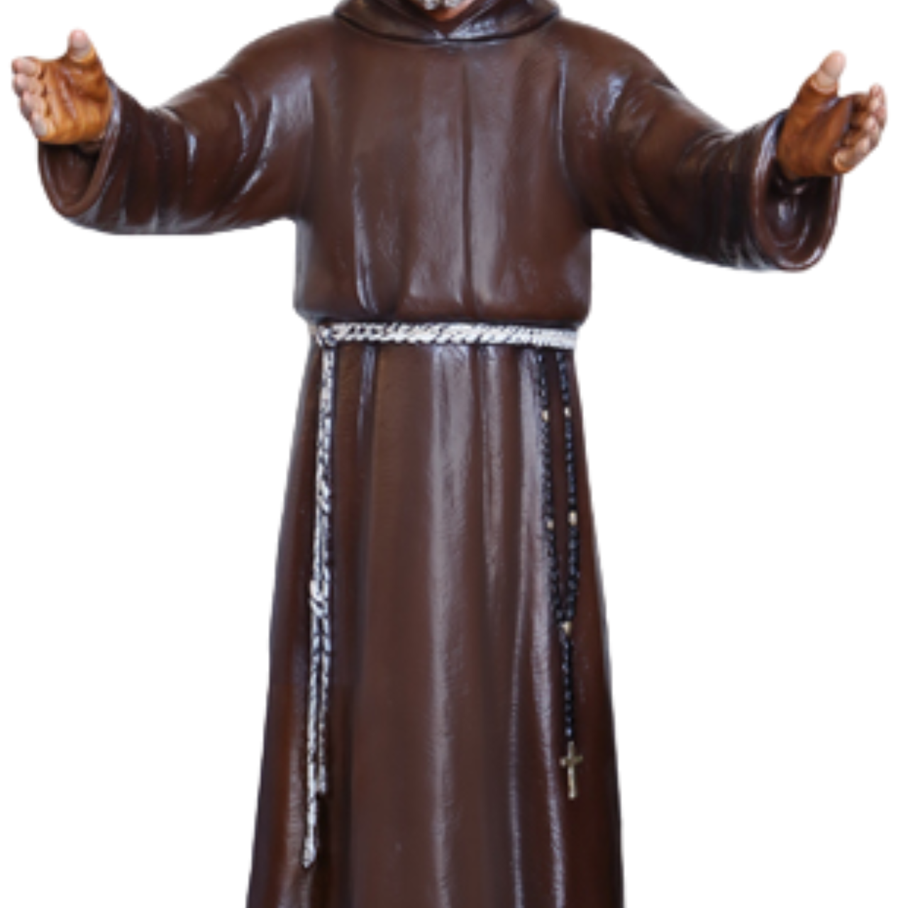 Statua San Padre Pio Braccia Aperte 110 cm in Resina