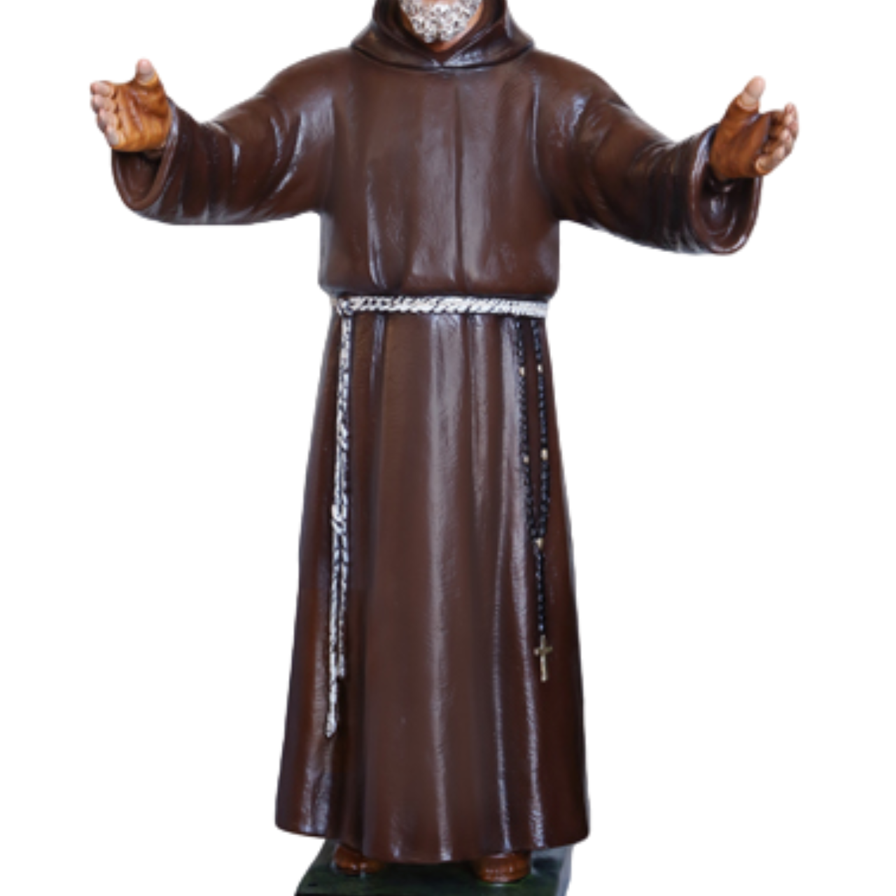 Statua San Padre Pio Braccia Aperte 110 cm in Resina
