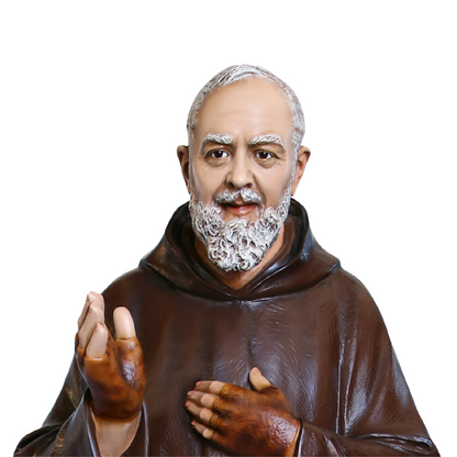 Statua San Padre Pio 180 cm in Vetroresina