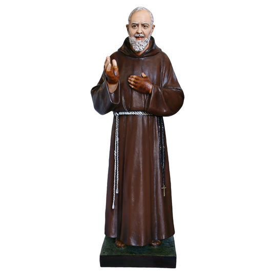Statua San Padre Pio 180 cm in Vetroresina