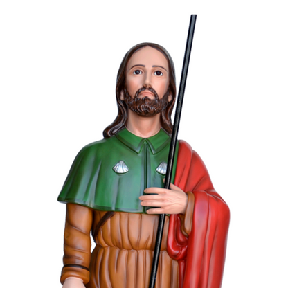 Statua San Rocco 120 cm in Vetroresina