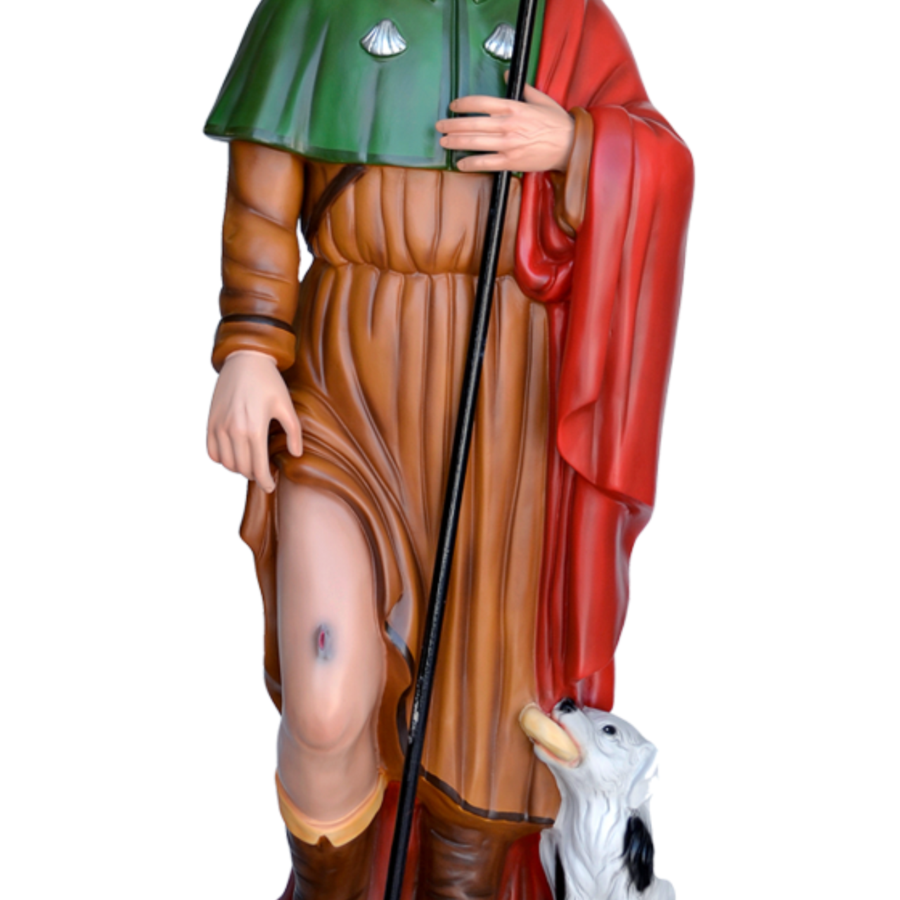 Statua San Rocco 120 cm in Vetroresina