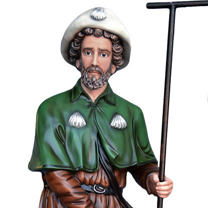 Statua San Rocco 160 cm in Vetroresina