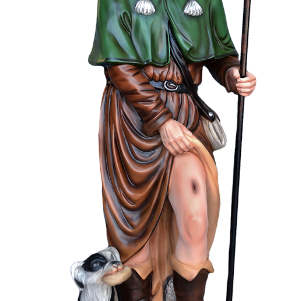 Statua San Rocco 160 cm in Vetroresina