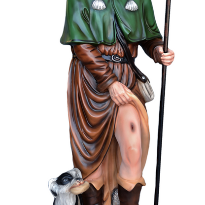 Statua San Rocco 160 cm in Vetroresina
