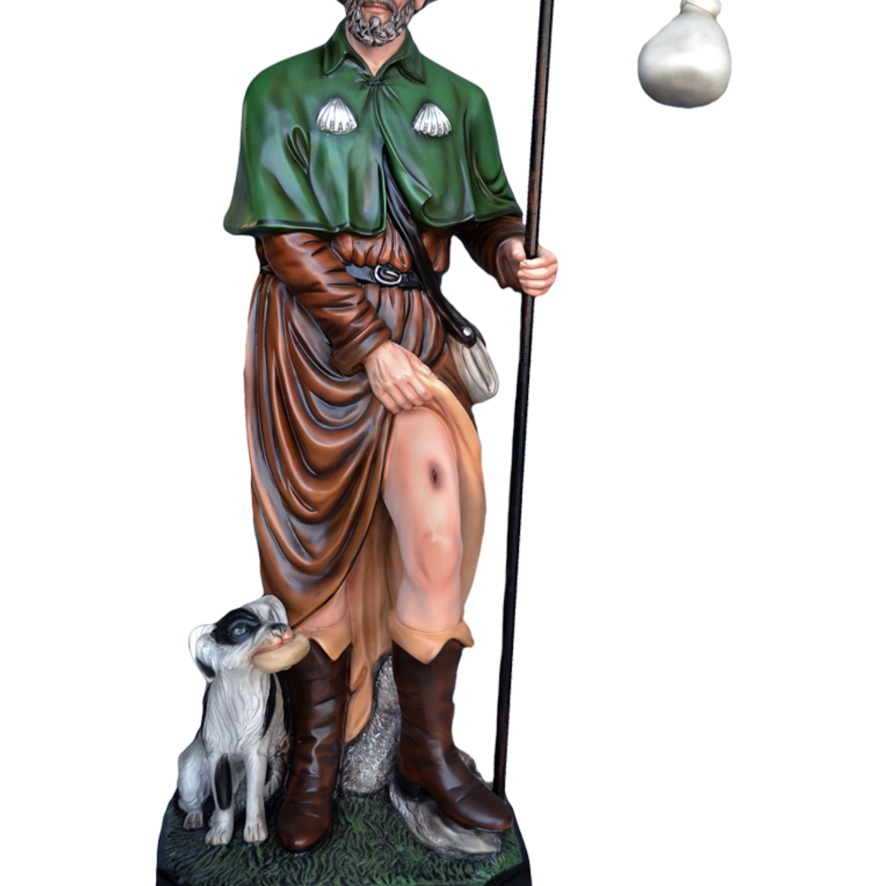 Statua San Rocco 160 cm in Vetroresina
