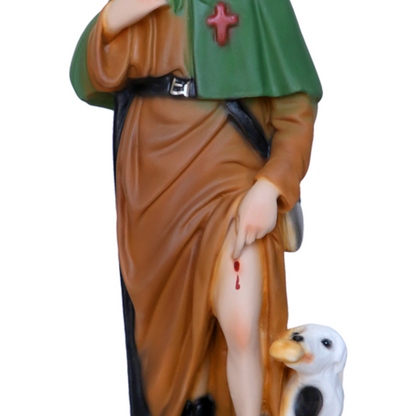 Statua San Rocco 30 cm in Resina Piena