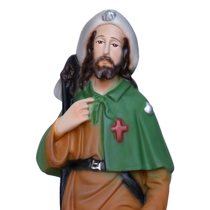 Statua San Rocco 30 cm in Resina Piena
