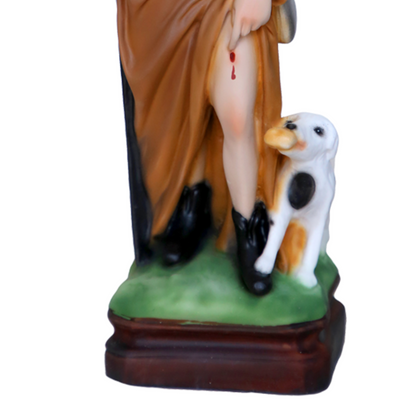 Statua San Rocco 30 cm in Resina Piena