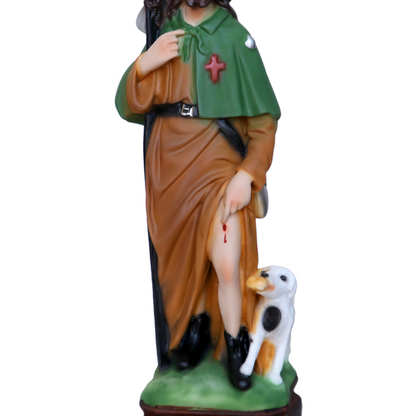 Statua San Rocco 30 cm in Resina Piena