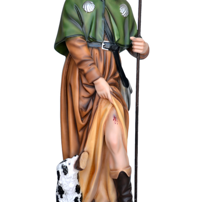 Statua San Rocco 80 cm in Resina